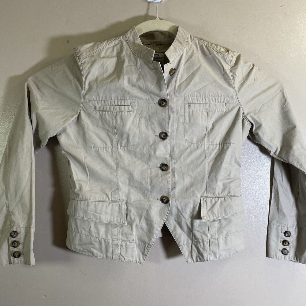Vtg Polo Jeans Co Ralph Lauren Military Khaki Button-Up Jacket Women’s XL